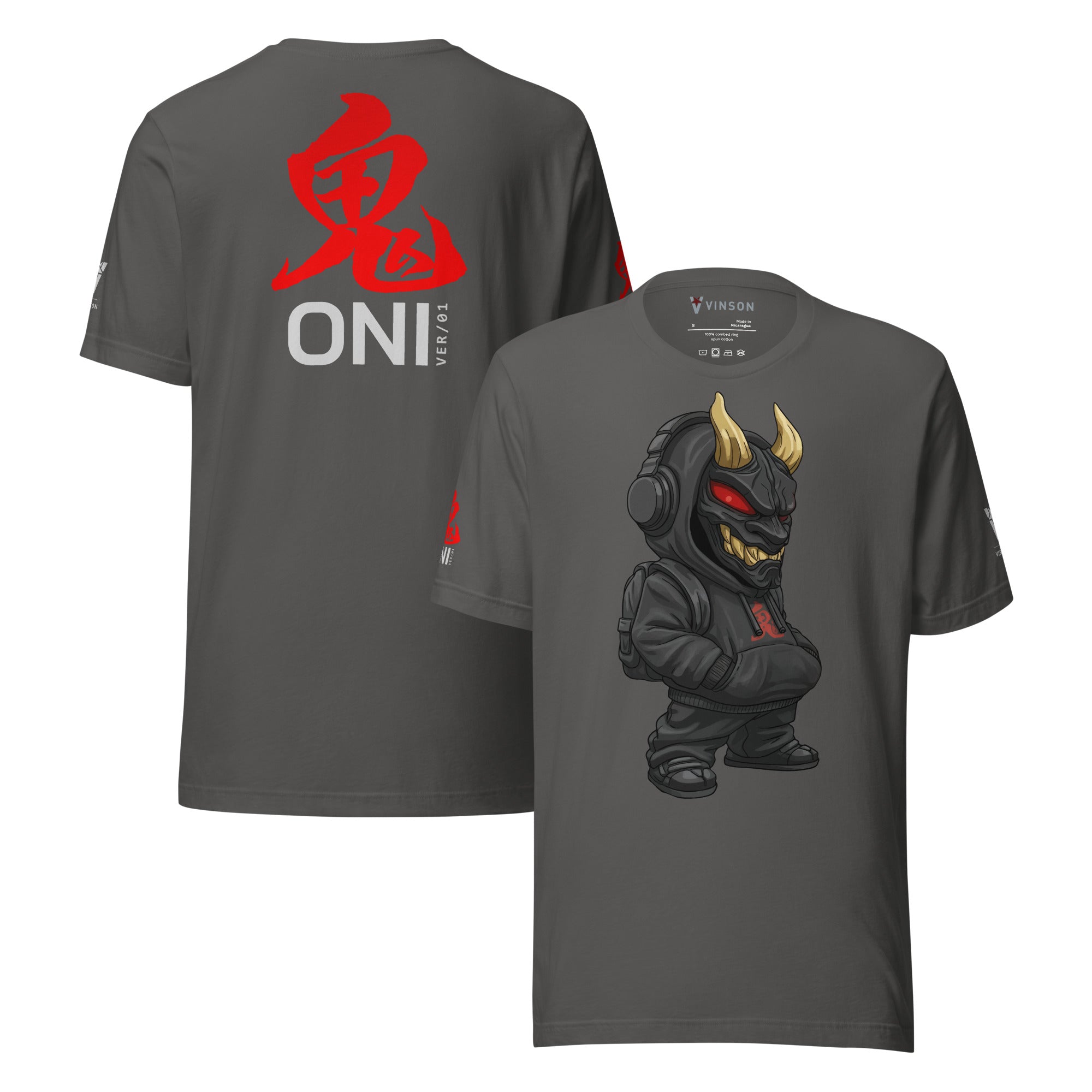 Vinson MFG ONI Ver 01 T-Shirt Asphalt